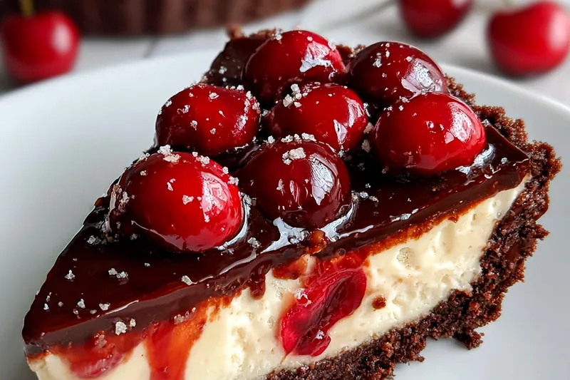 Fresh ingredients for Chocolate Cherry Cream Pie