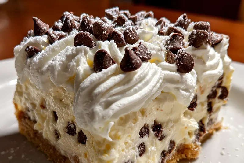 Cooking process for Chocolate Chip Cream Bars