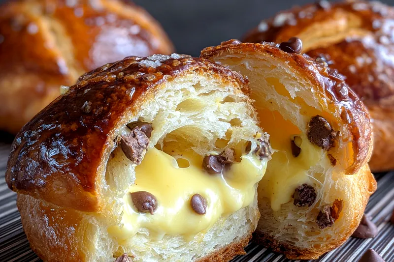 Cooking process for Chocolate Chip Custard Brioche