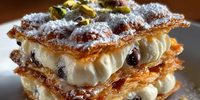 Delicious Chocolate Chip Pastry Delight served on a plate