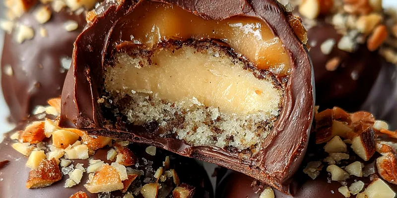 Delicious Chocolate Nut Truffle Bites served on a plate