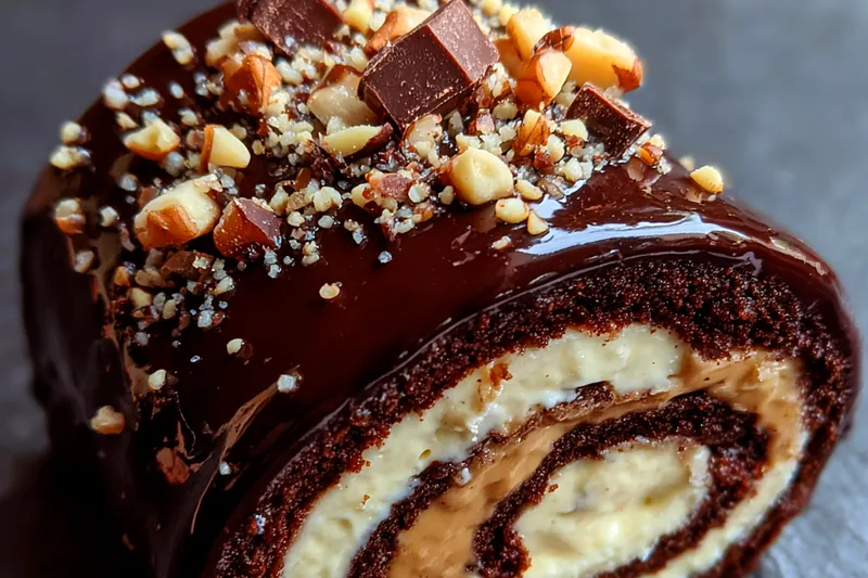 Cooking process for Chocolate Peanut Butter Roll