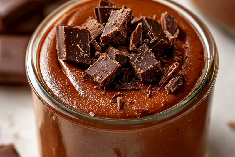 Cooking process for Chocolate Protein Pudding Delight