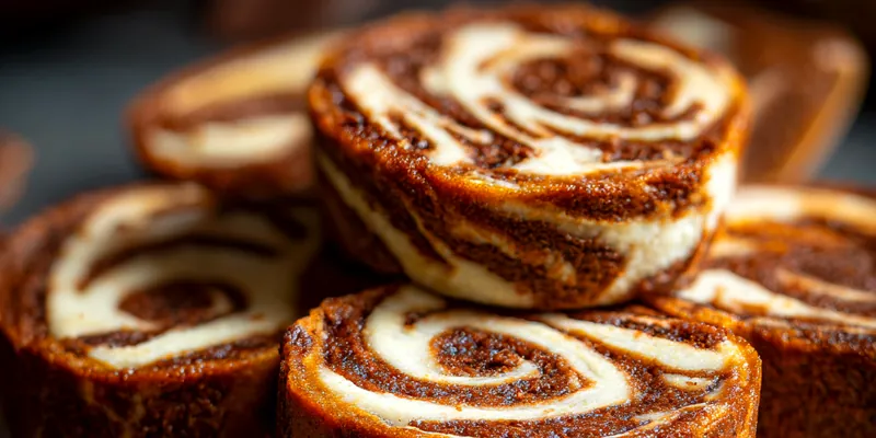 Delicious Chocolate Swirl Delights served on a plate