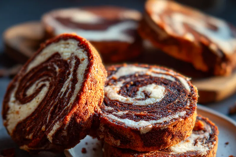 Fresh ingredients for Chocolate Swirl Delights