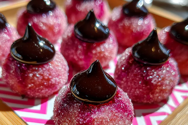 Cooking process for Chocolate Topped Strawberry Delights