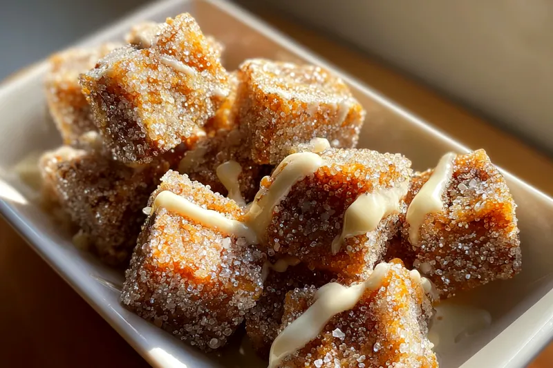 Ingredients for churro cheesecake bars including cream cheese, eggs, cinnamon, sugar, and pastry arranged on a marble surface