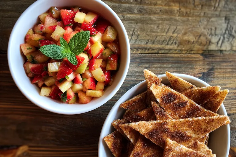 Cooking process for Cinnamon Apple Salsa Delight