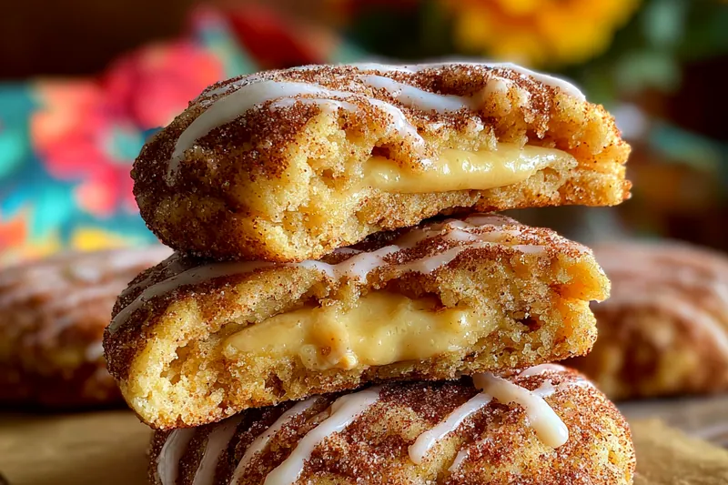 Cooking process for Cinnamon Cream Filled Cookies