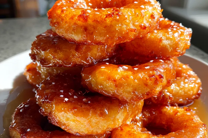 Fresh ingredients for Cinnamon Glazed Apple Rings