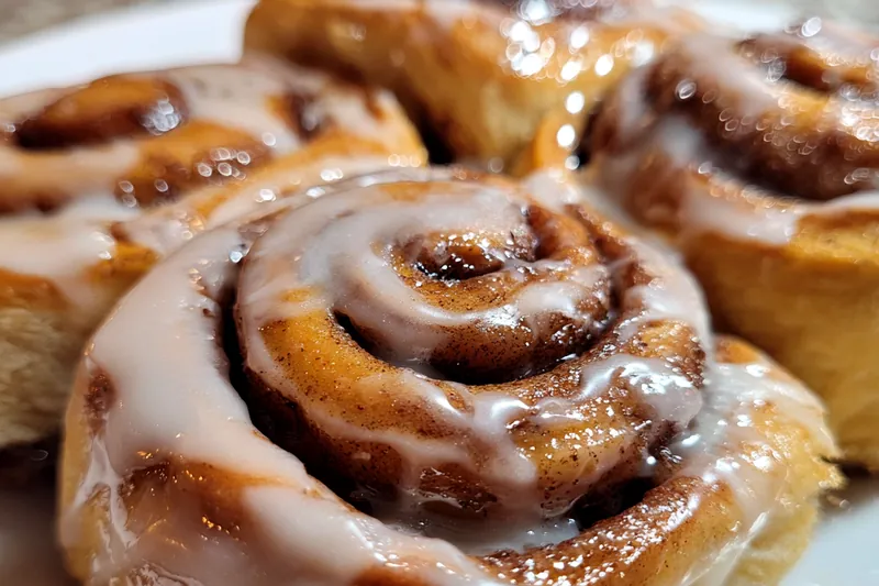 Cooking process for Cinnamon Glazed Breakfast Rolls