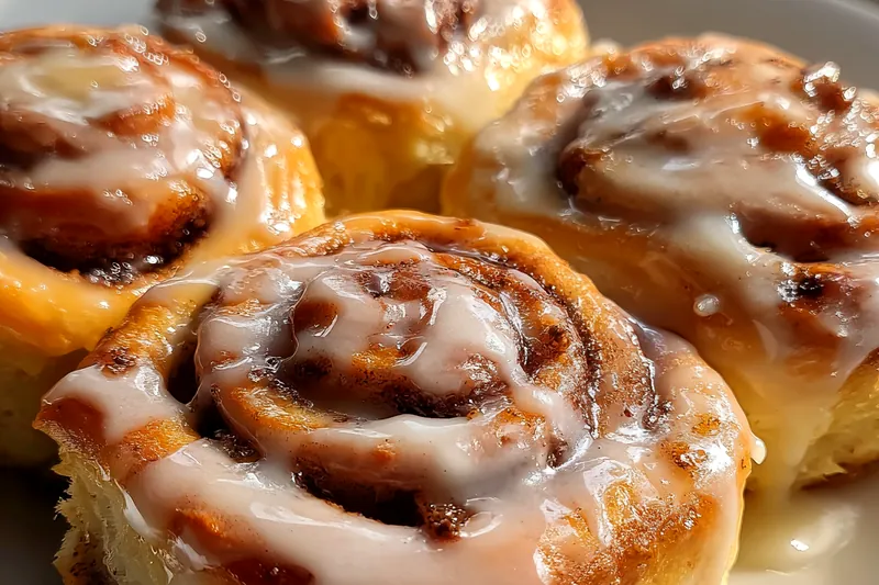 Fresh ingredients for Cinnamon Glazed Breakfast Rolls