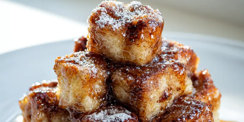 Cinnamon Roll French Toast Bites