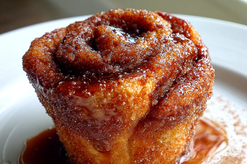 Ingredients for Cinnamon Sugar Cruffins on a wooden table