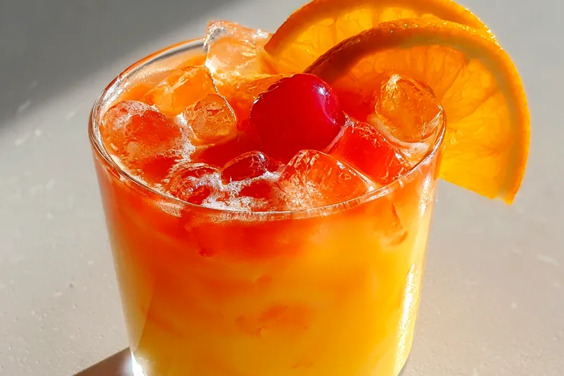 Fresh ingredients for Citrus Cherry Punch