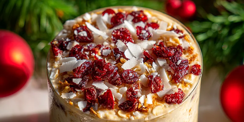 Coconut Cranberry Overnight Oats