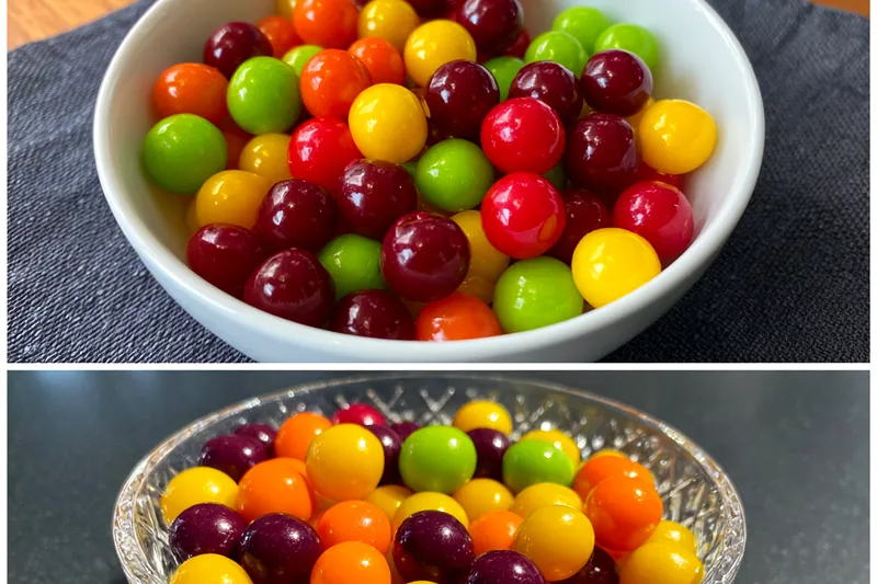 Cooking process for Colorful Candied Grapes