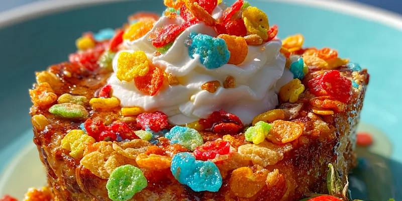 Colorful Cereal Toast Delight