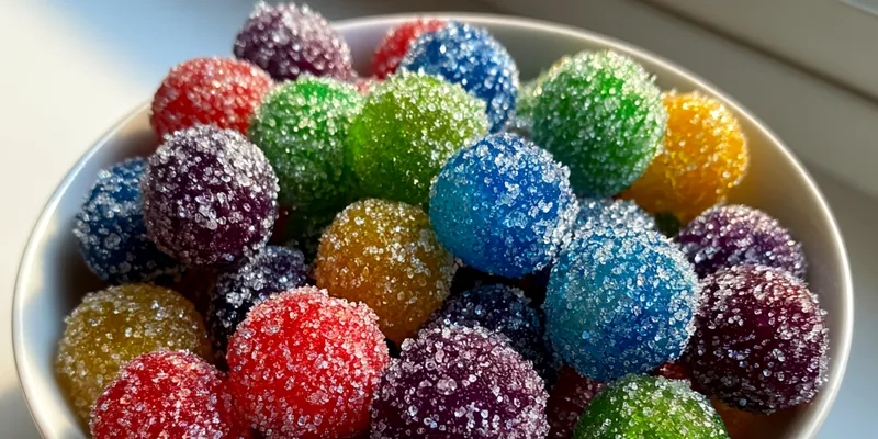 Colorful Sugary Grapes