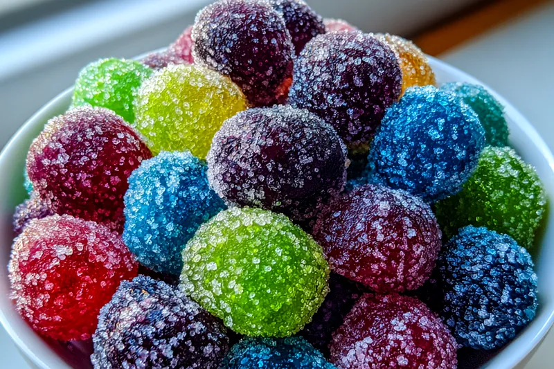 Fresh ingredients for Colorful Sugary Grapes