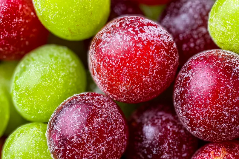 Fresh ingredients for Colorful Sugary Grapes Treat