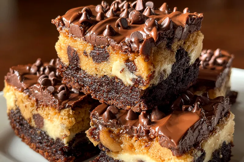 Chef Mitchell mixing brownie batter for Cookie Dough Brownie Bites.