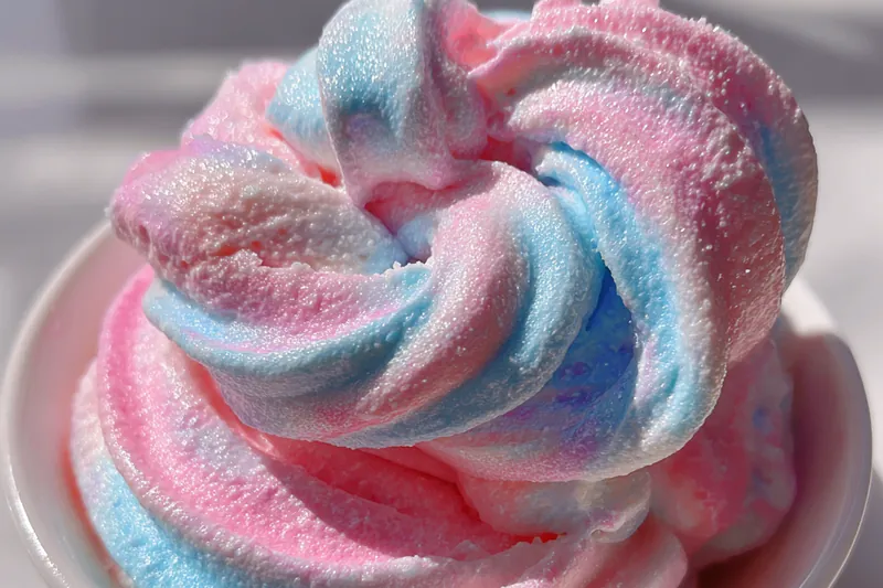 Cooking process for Cotton Candy Frosting Delight
