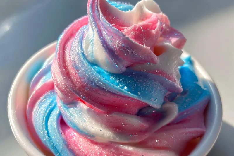 Fresh ingredients for Cotton Candy Frosting Delight