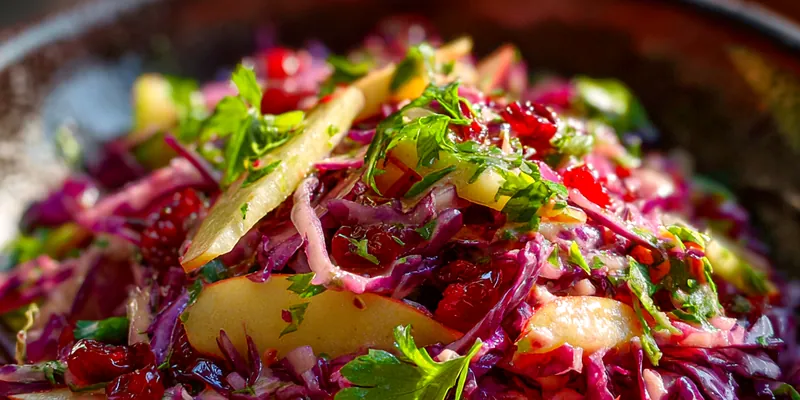 Cranberry Apple Slaw