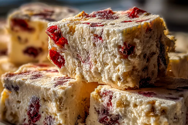 Preparing the Cranberry Cream Cheese Dip.