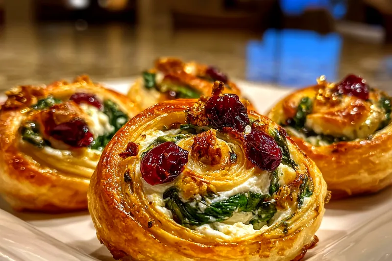 Fresh ingredients laid out for preparing Cranberry Feta Pinwheels, including tortillas, cheeses, and cranberries.