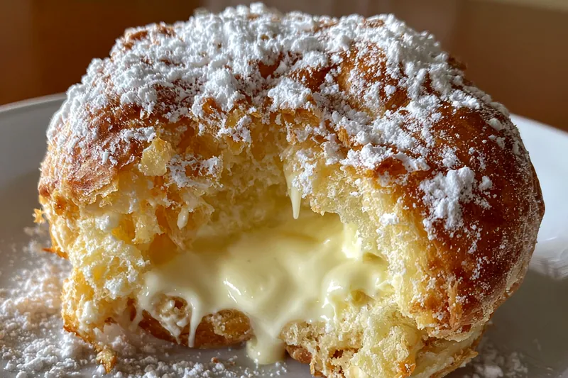 Cooking process for Cream-Filled Sugar Pastries