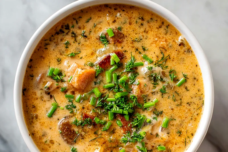 Fresh ingredients used in the Cajun potato soup