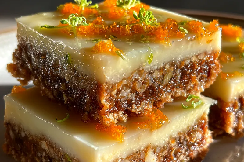 Cooking process for Creamy Carrot Dessert Bars