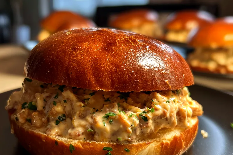 Cooking process for Creamy Chicken Sandwich