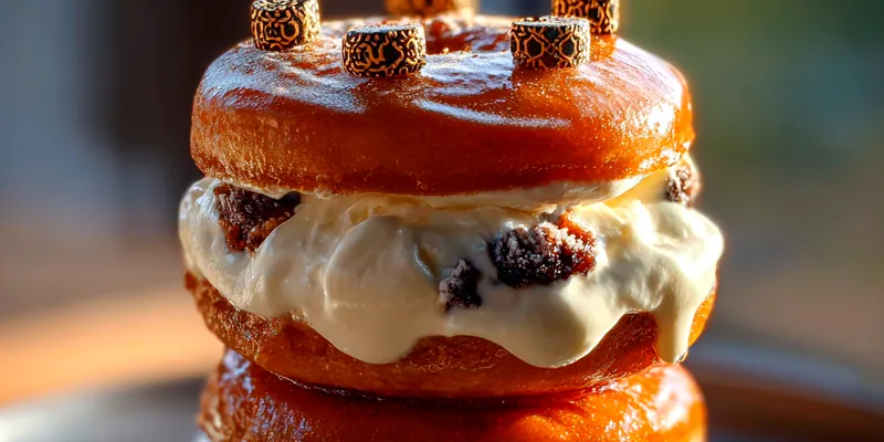 Delicious Creamy Cookie Layered Delight served on a plate