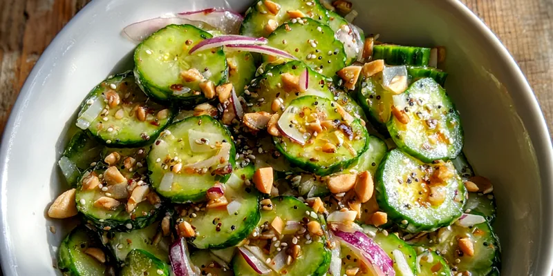 Creamy Cucumber Onion Salad