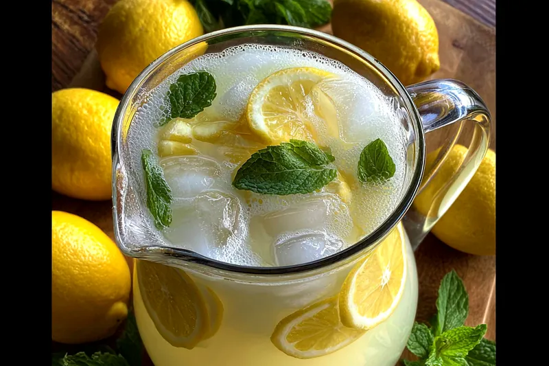 Cooking process for Creamy Mint Lemonade Delight