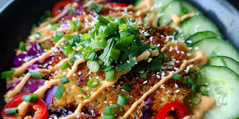 Crispy Asian Rice Salad