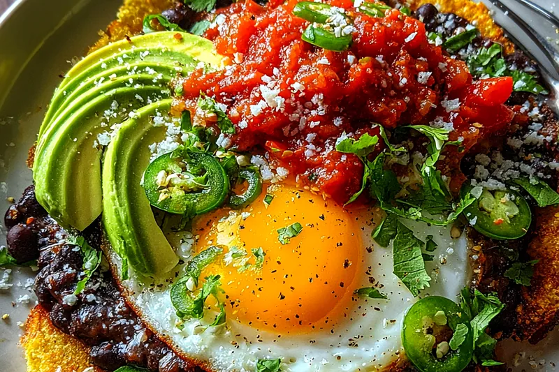 Cooking process for Crispy Avocado Breakfast Tostada