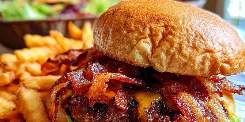 Crispy Bacon Burger Fries Supreme