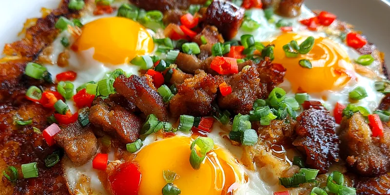 Crispy Breakfast Hash Pizza