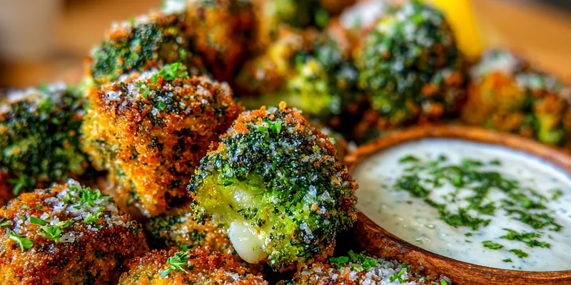 Crispy Broccoli Cheese Bites
