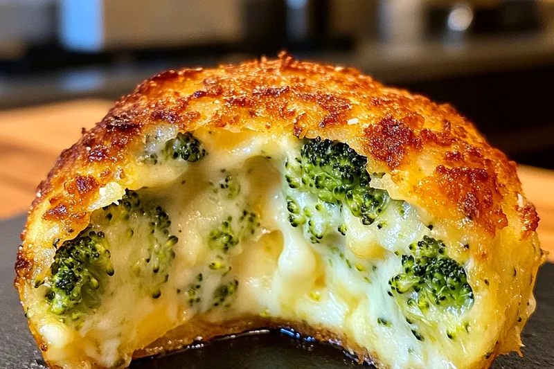 An assortment of fresh broccoli, cheese, and seasoning ingredients laid out for Crispy Broccoli Cheese Bites.