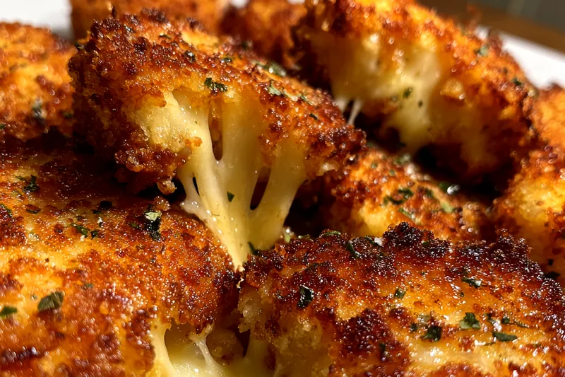 Cooking process for Crispy Cheese Bites