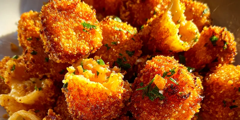 Crispy Cheese Pasta Bites