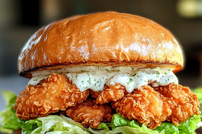 An organized setup displaying fresh chicken, Romaine lettuce, and ingredients for Crispy Chicken Caesar Delight.