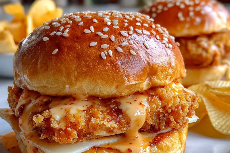 Fresh ingredients for Crispy Chicken Sliders