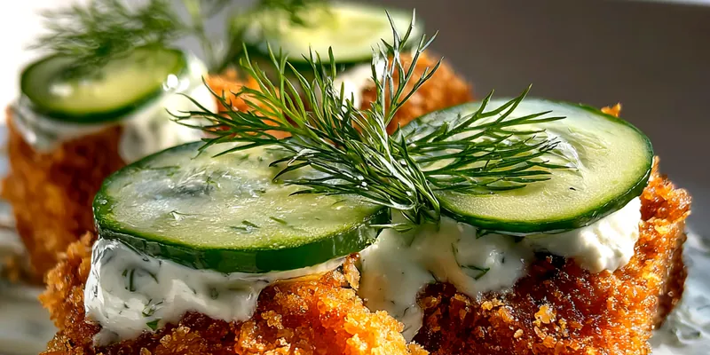 Delicious Crispy Dill Chicken Delight served on a plate