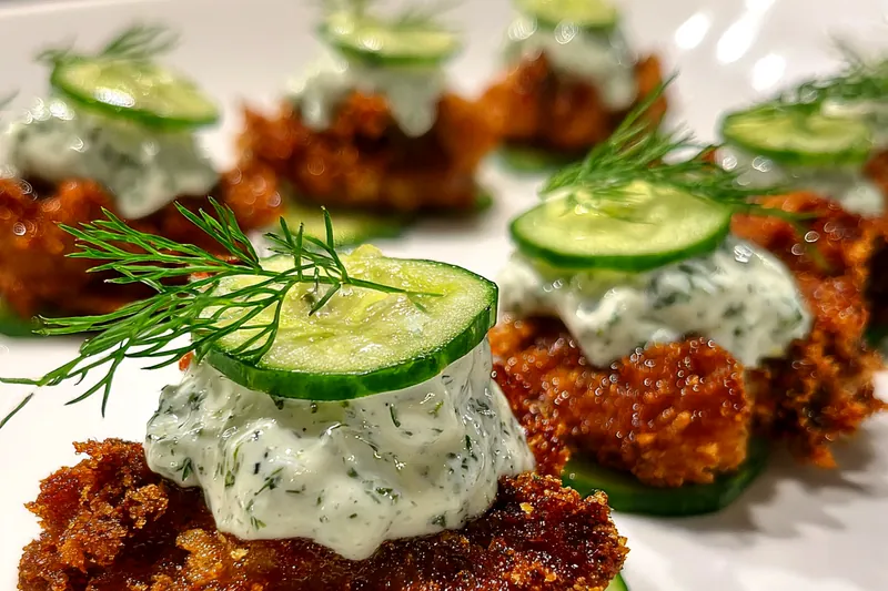 Fresh ingredients for Crispy Dill Chicken Delight